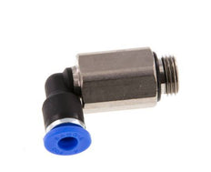 Racor de 4mm x G1/8'' 90deg con rosca macho Latón/PA 66 NBR Manguito largo giratorio [2 piezas]