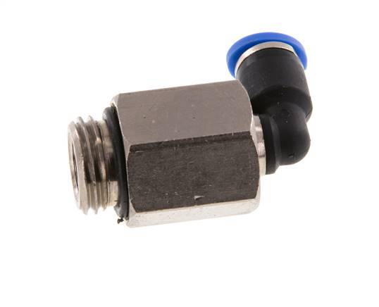 Racor de 4mm x G1/4'' 90deg con rosca macho latón/PA 66 NBR manga larga giratorio [2 piezas]