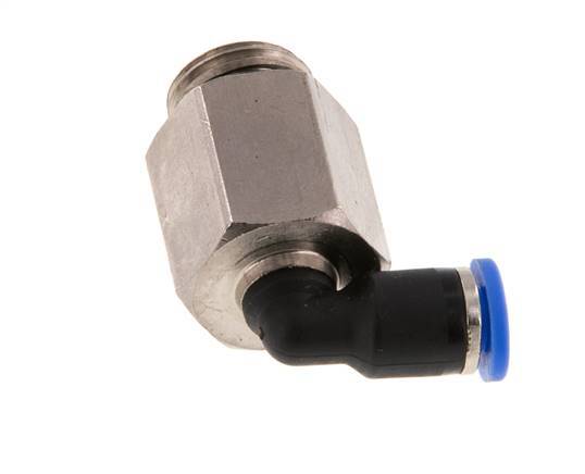 Racor de 4mm x G1/4'' 90deg con rosca macho latón/PA 66 NBR manga larga giratorio [2 piezas]