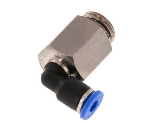 Racor de 4mm x G1/4'' 90deg con rosca macho latón/PA 66 NBR manga larga giratorio [2 piezas]