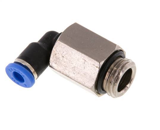 Racor de 4mm x G1/4'' 90deg con rosca macho latón/PA 66 NBR manga larga giratorio [2 piezas]