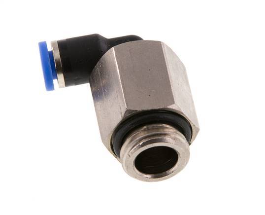 Racor de 4mm x G1/4'' 90deg con rosca macho latón/PA 66 NBR manga larga giratorio [2 piezas]