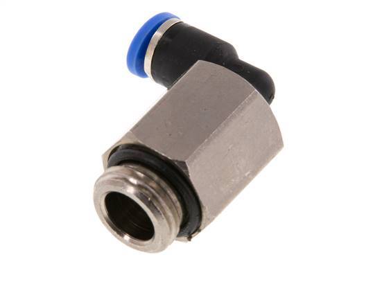 Racor de 4mm x G1/4'' 90deg con rosca macho latón/PA 66 NBR manga larga giratorio [2 piezas]