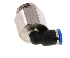 6mm x G3/8'' 90deg Elbow Push-in Fitting with Male Threads Brass/PA 66 NBR Long Sleeve Rotatable [2 Pieces]