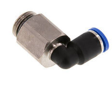 8mm x G3/8'' 90deg Elbow Push-in Fitting with Male Threads Brass/PA 66 NBR Long Sleeve Rotatable [2 Pieces]