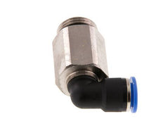 10mm x G1/2'' 90deg Elbow Push-in Fitting with Male Threads Brass/PA 66 NBR Long Sleeve Rotatable