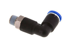 Racor de 8mm x R1/8'' 90deg con rosca macho latón/PA 66 NBR cuerpo largo giratorio [2 piezas]