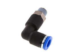Racor de 8mm x R1/8'' 90deg con rosca macho latón/PA 66 NBR cuerpo largo giratorio [2 piezas]