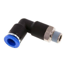 Racor de 8mm x R1/8'' 90deg con rosca macho latón/PA 66 NBR cuerpo largo giratorio [2 piezas]