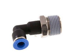 Racor de 6mm x R3/8'' 90deg con rosca macho latón/PA 66 NBR cuerpo largo giratorio [2 piezas]