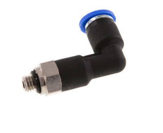 4mm x M 5 90deg Racor rápido roscado con rosca macho Latón/PA 66 NBR Cuerpo largo Orientable [2 piezas]