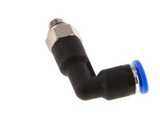 4mm x M 5 90deg Racor rápido roscado con rosca macho Latón/PA 66 NBR Cuerpo largo Orientable [2 piezas]