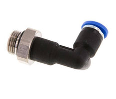 Racor de 4mm x G1/8'' de 90 grados con rosca macho latón/PA 66 NBR cuerpo largo giratorio [5 piezas]