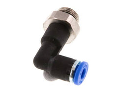 Racor de 4mm x G1/8'' de 90 grados con rosca macho latón/PA 66 NBR cuerpo largo giratorio [5 piezas]