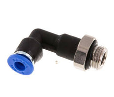 Racor de 4mm x G1/8'' de 90 grados con rosca macho latón/PA 66 NBR cuerpo largo giratorio [5 piezas]
