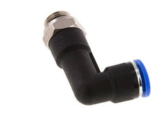 Codo de 90 grados 10mm x G1/4'' con rosca macho latón/PA 66 NBR cuerpo largo giratorio [2 piezas]