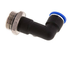 10mm x G1/2'' 90deg Elbow Push-in Fitting with Male Threads Brass/PA 66 NBR Long Body Rotatable [2 Pieces]