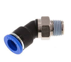 10mm x R1/4'' 45deg Elbow Push-in Fitting with Male Threads Brass/PA 66 NBR [2 Pieces]