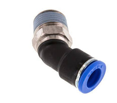 10mm x R3/8'' 45deg Elbow Push-in Fitting with Male Threads Brass/PA 66 NBR [2 Pieces]