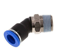 10mm x R3/8'' 45deg Elbow Push-in Fitting with Male Threads Brass/PA 66 NBR [2 Pieces]