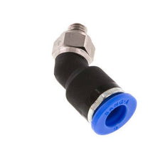 6mm x M 5 45deg Elbow Push-in Fitting with Male Threads Brass/PA 66 NBR [2 Pieces]