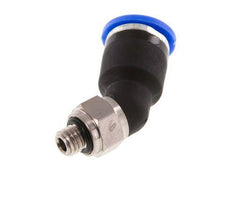 6mm x M 5 45deg Elbow Push-in Fitting with Male Threads Brass/PA 66 NBR [2 Pieces]
