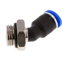 6mm x G1/4'' 45deg Elbow Push-in Fitting with Male Threads Brass/PA 66 NBR [2 Pieces]