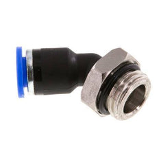6mm x G1/4'' 45deg Elbow Push-in Fitting with Male Threads Brass/PA 66 NBR [2 Pieces]