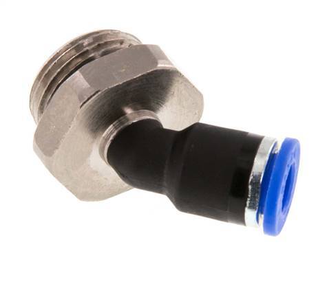6mm x G3/8'' 45deg Elbow Push-in Fitting with Male Threads Brass/PA 66 NBR [2 Pieces]