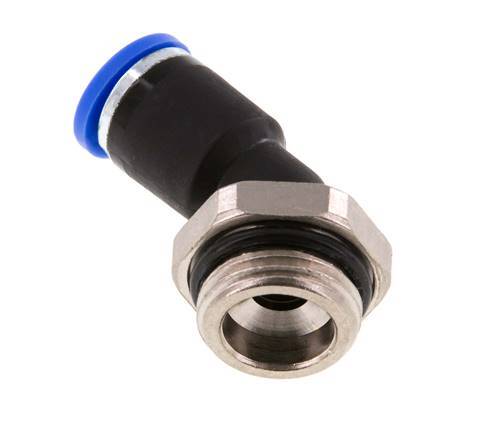 8mm x G3/8'' 45deg Elbow Push-in Fitting with Male Threads Brass/PA 66 NBR [2 Pieces]