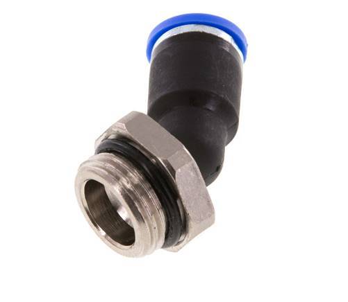 8mm x G3/8'' 45deg Elbow Push-in Fitting with Male Threads Brass/PA 66 NBR [2 Pieces]