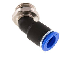 12mm x G1/2'' 45deg Elbow Push-in Fitting with Male Threads Brass/PA 66 NBR