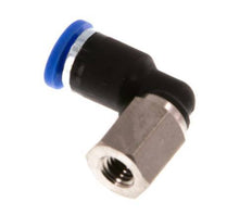 4mm x M 5 90deg Elbow Push-in Fitting with Female Threads Brass/PA 66 NBR Rotatable [2 Pieces]