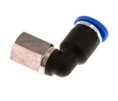 4mm x M 5 90deg Elbow Push-in Fitting with Female Threads Brass/PA 66 NBR Rotatable [2 Pieces]
