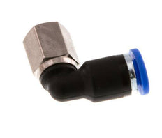 4mm x M 5 90deg Elbow Push-in Fitting with Female Threads Brass/PA 66 NBR Rotatable [2 Pieces]