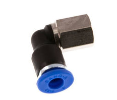 4mm x M 5 90deg Elbow Push-in Fitting with Female Threads Brass/PA 66 NBR Rotatable [2 Pieces]