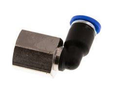 4mm x G1/8'' 90deg Elbow Push-in Fitting with Female Threads Brass/PA 66 NBR Rotatable [2 Pieces]