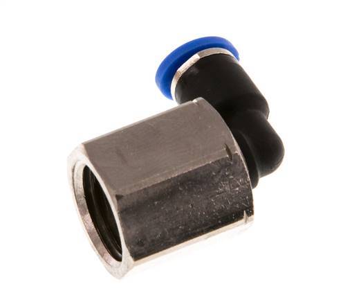 Racor de 4mm x G1/4'' 90deg con rosca hembra latón/PA 66 NBR giratorio [2 piezas]