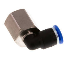 Racor de 6mm x G1/4'' 90deg con rosca hembra Latón/PA 66 NBR Giratorio [2 Piezas]