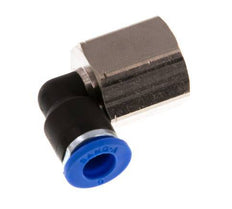 Racor de 6mm x G1/4'' 90deg con rosca hembra Latón/PA 66 NBR Giratorio [2 Piezas]