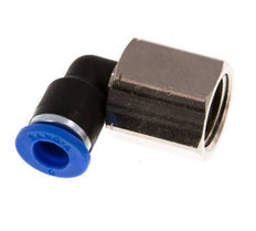 Racor de 6mm x G1/4'' 90deg con rosca hembra Latón/PA 66 NBR Giratorio [2 Piezas]