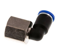 8mm x G3/8'' 90deg Elbow Push-in Fitting with Female Threads Brass/PA 66 NBR Rotatable [2 Pieces]