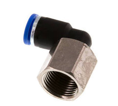 8mm x G3/8'' 90deg Elbow Push-in Fitting with Female Threads Brass/PA 66 NBR Rotatable [2 Pieces]