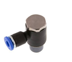 Codo en L de 4mm x R1/8'' con rosca macho latón/PA 66 NBR giratorio [2 piezas]