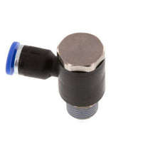 Codo en L de 4mm x R1/8'' con rosca macho latón/PA 66 NBR giratorio [2 piezas]