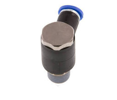 Codo en L de 4mm x R1/8'' con rosca macho latón/PA 66 NBR giratorio [2 piezas]