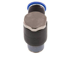 10mm x R3/8'' Codo de 90 grados en forma de L Racor con rosca macho Latón/PA 66 NBR Giratorio