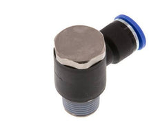 10mm x R3/8'' Codo de 90 grados en forma de L Racor con rosca macho Latón/PA 66 NBR Giratorio