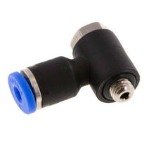3mm x M 5 90deg Elbow L-shape Push-in Fitting with Male Threads Brass/PA 66 NBR Rotatable [2 Pieces]