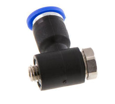 4mm x M 5 90deg Elbow L-shape Push-in Fitting with Male Threads Brass/PA 66 NBR Rotatable [2 Pieces]